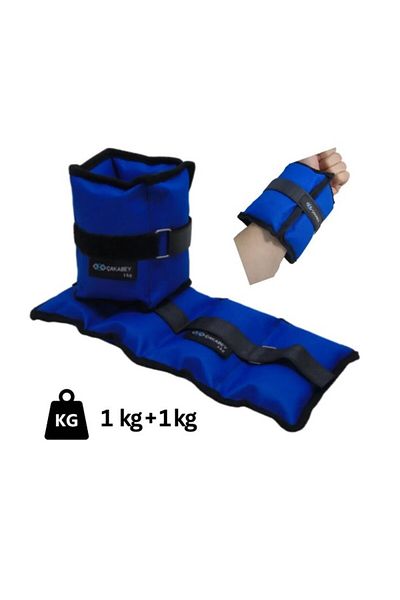 DSport Navy Blue Hand-Foot Wrist Weight 1 Kg Pair (2 Pieces)