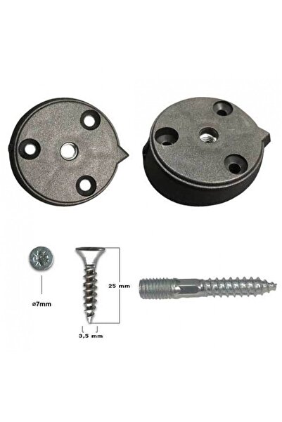 Genel Markalar 4 Adet 10° Açılı Ayak Bağlantı Aparatı Sehpa Masa Tabure Komod...