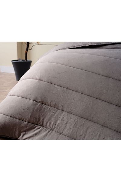Doqu Home Single Cloudy Quilt Set - Dark Gray
