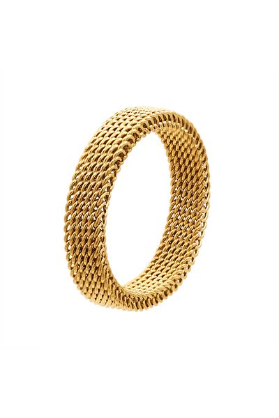 Heideman elastischer Mesh-Ring Sarah goldfarben casual