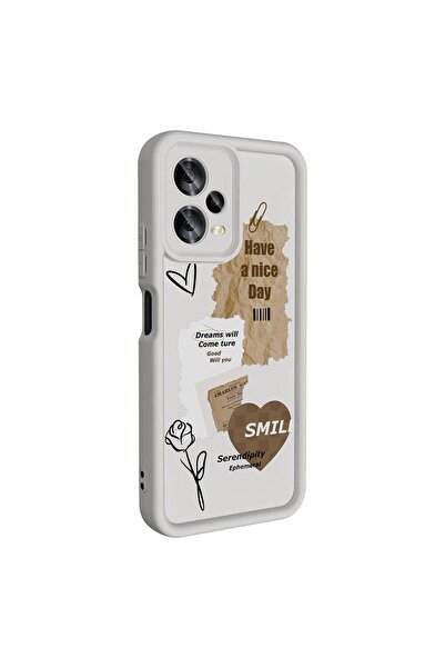 Vipfoni Xiaomi Redmi Note 12 5G Kılıf Kamera Korumalı Baskılı Arka Yüzey Klas...