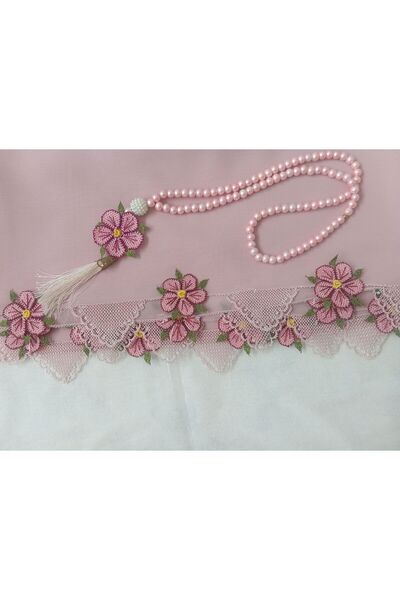 NUMİSTORE İğne oyası tespihli namaz örtüsü