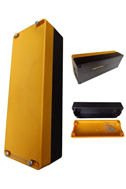 Portatifsan Elektronik arduino vb için cihaz kutusu, sert plastik, sarı siyah...