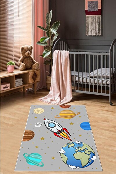 stylehome Özel Tasarım Dijital Baskılı Kaymaz Taban Yıkanabilir Çocuk Odası H...