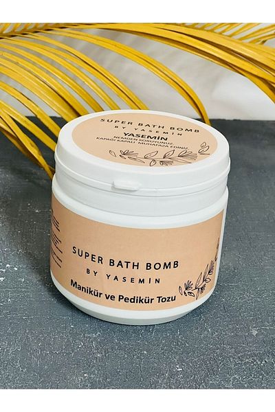 Super Bath Bomb Manicure & Pedicure Powder, Jasmine Scented 500 ml