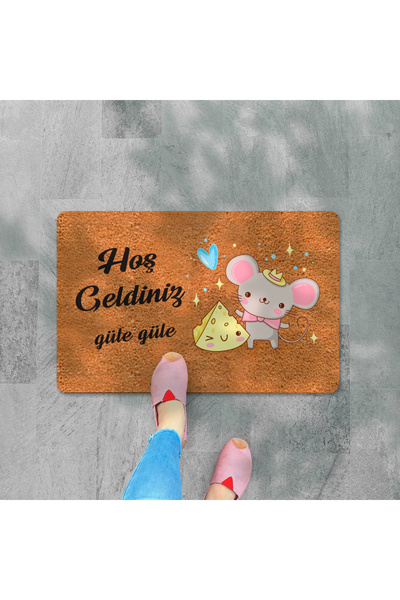 M&H Quality Welcome DIgItal PrInted Hooded Mat - MultI-purpose Indoor and Outdoor Door