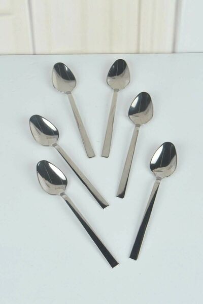 Doğuş Mutfak Set of 12 Nativity Teaspoons in Stainless Steel - Stick Model