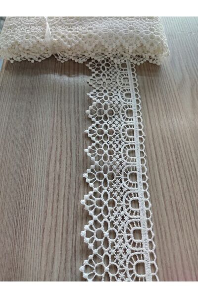 DUAYEN Güpür Dantel Kenar Çitlembik Desen 1 Metre