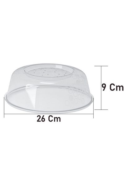 IKEA Prickig Microwave Plate Cover 26 Cm Gray