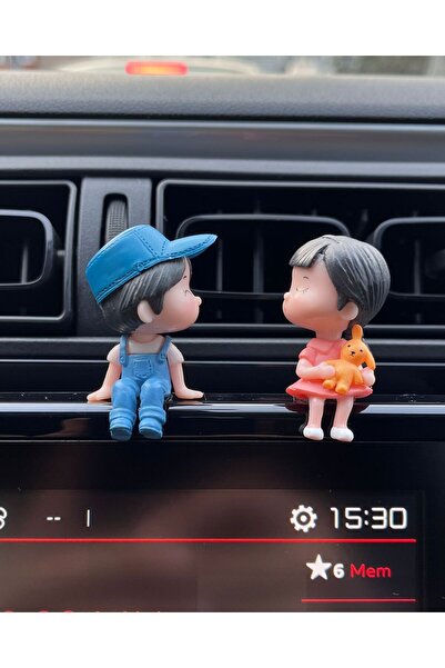 bilmel صندوق القفازات الداخلي للسيارة لطيف يجلس زوجين الديكور حلية ملحق صندوق...