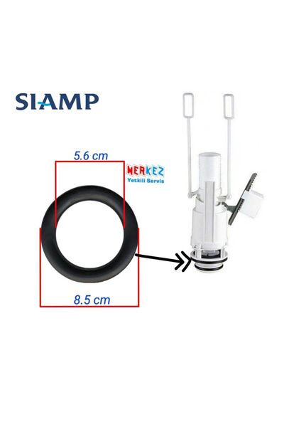 SİAMP Gömme Rezervuar Iç Takım Boşaltma Grubu Alt Yatak Contası