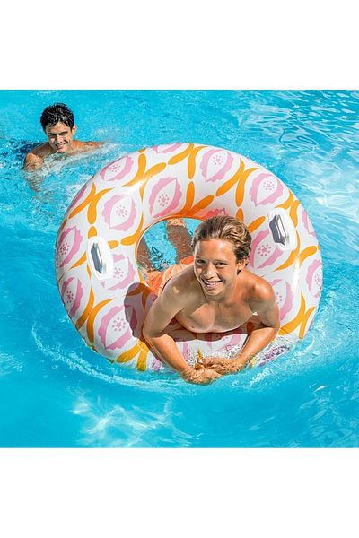 Intex 114 Cm Colored Bagel - Handle and Inflatable Sea Ring