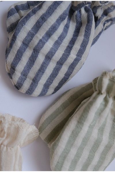 runbaby 3 Double Layer 100% Cotton Muslin Baby Gloves