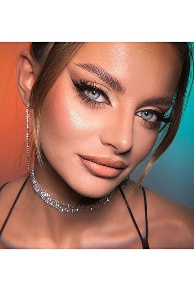 Gözde Kazan Zirkon Taşlı Chocker Tasma Kolye Ve Su Yolu Küpe Takı Takımı Seti