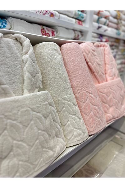 Nurpak Σετ οικογενειακής ρόμπας 8 τεμαχίων Salmon Cream