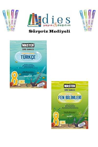 Okyanus Yayınları Okyanus Yay. 8. Sınıf Master Türkçe + Fen Bilimleri Soru Ba...