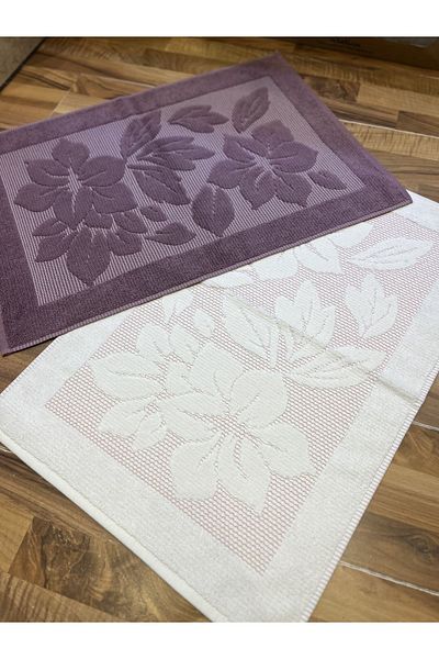 Nurpak 2buc derya 50x70 Prosop pentru picioare Prune-crem