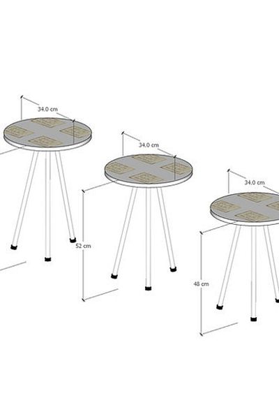 Golden Bark side service tables, Coffee Table, suitable for placing next to the sofa