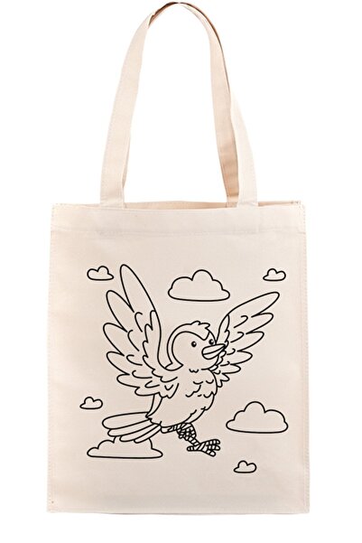 bezçantadünyası Painting Cloth Bag Kus