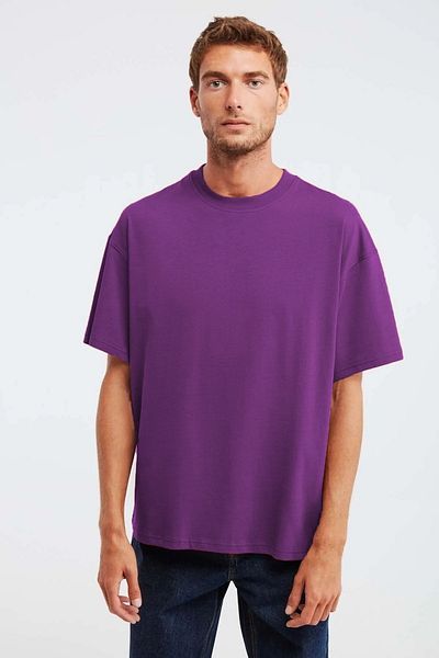 DEEPSENCE Ανδρικό μπλουζάκι με λαιμόκοψη Oversize - Απλό Μαύρο Λευκό, Βαμβακερό, Summer Plain Basic