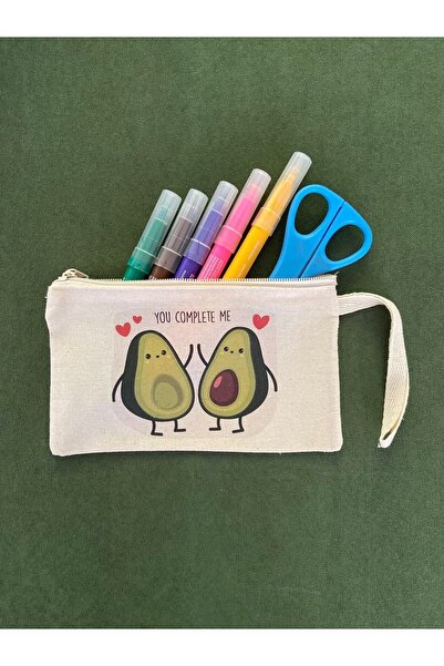 bezçantadünyası أفضل زوج من حامل أقلام القماش الخام الطبيعي