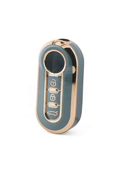 GMA KEYS Fiat Doblo Ducato 3 Push Button Switch Case Nano Gray Gold Gold Color 1st Quality