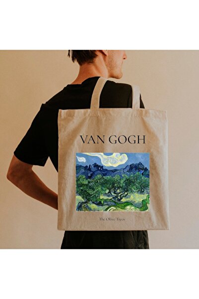 bezçantadünyası Vang Gogh The Olive Trees Bez Çanta