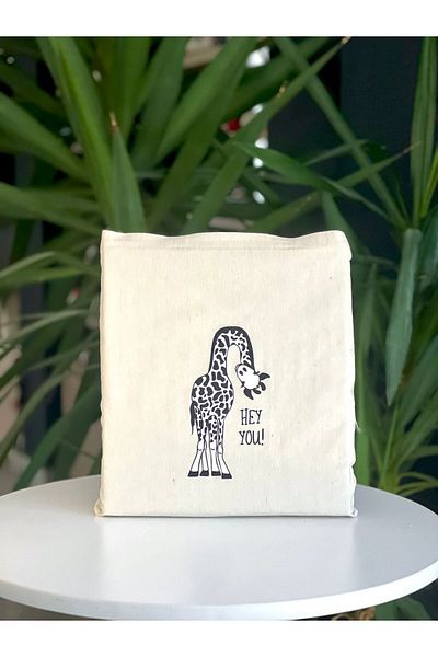 bezçantadünyası Raw Cloth Giraffe Shoulder Bag