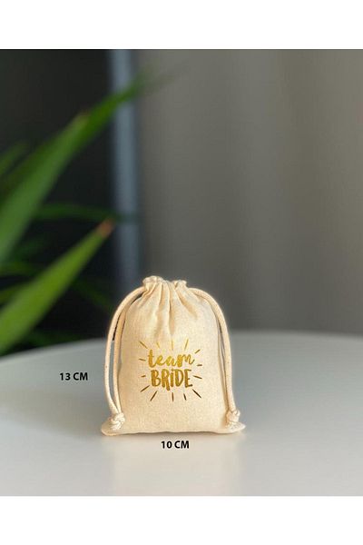 bezçantadünyası 10 Bride Printed Cloth Pouches