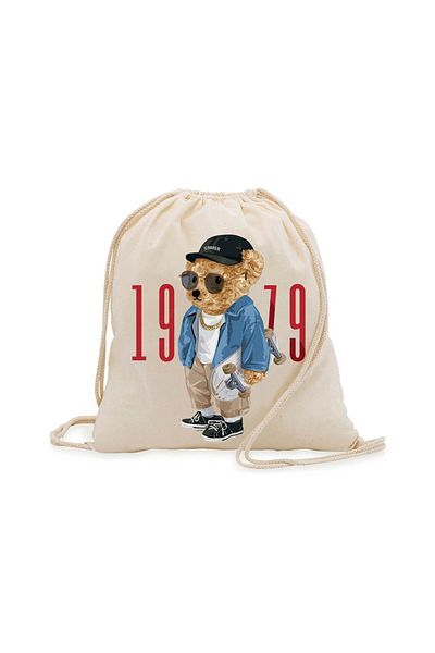 bezçantadünyası 1979 Teddy Bear Cloth Bag