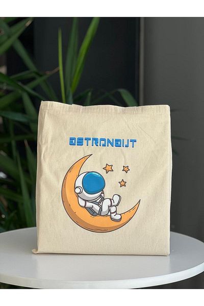 bezçantadünyası Raw Cloth Astronaut Shoulder Bag