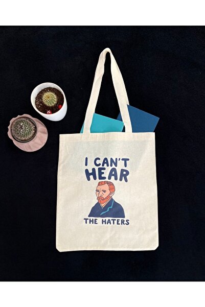 bezçantadünyası لا أستطيع أن أسمع حقيبة قماش الكاره