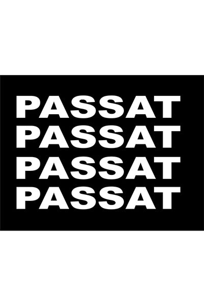 Birim Matbaa PASSAT KAPI KOLU YAZI  OTO STİCKER(10X1,5CM) 4 ADET