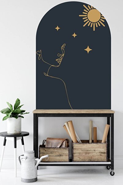 Kt Grup Sanatsal Kadın Ve Güneş Boho Kemer Arch Salon Ve Oturma Odası Modern ...