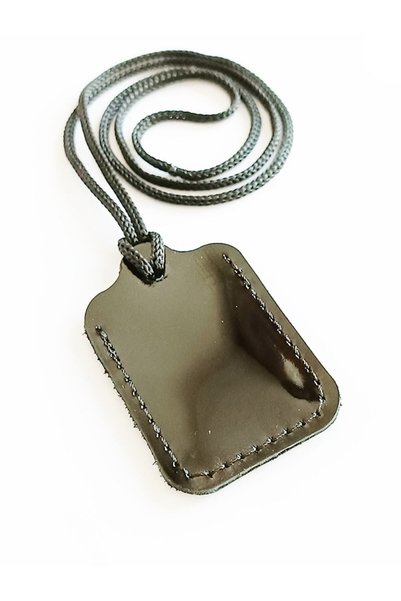 ViP GiFT Small Quadrilateral Cevşen Prayer Pendant Amulet Genuine Leather