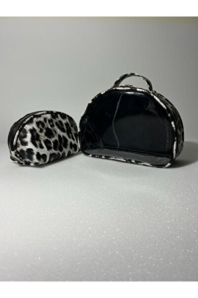 Mondalep Kadın Kozmetik Makyaj Çantası Seti Suni Deri