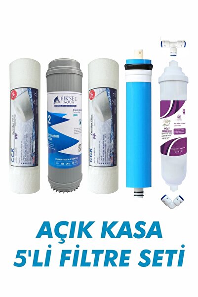 Alfa Dükkan Tüm Açık Kasa Su Arıtma Cihazları Ile Uyumlu 5'li Filtre Seti