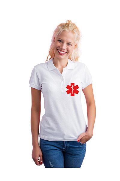 Ege wear outlet Tricou Paramedic cu gât polo, 100% bumbac
