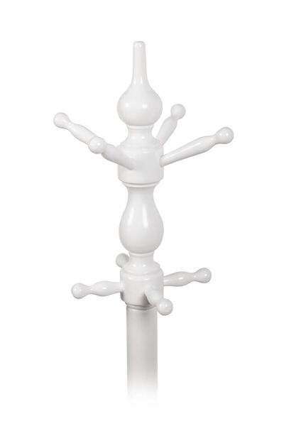 HESTİA Tornalı Askılık Beyaz Lake