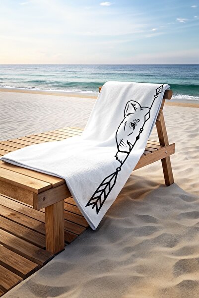 Walltage Lioness Patterned Beach Towel - 75cm X 150cm