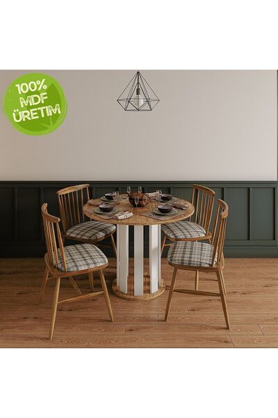 Ankara Orman Ürünleri Kompakt Ve Şık Nortic Yuvarlak Masa - Modern Dekorasyon Için Ideal (%100 MDF)