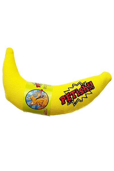 Petish Yellow Banana Rattle Cat Herb Cat Toy