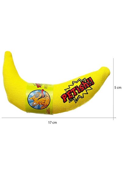 Petish Yellow Banana Rattle Cat Herb Cat Toy