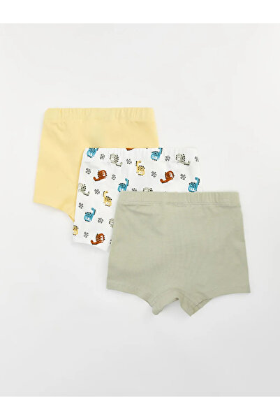 LC Waikiki LCW Baby - Printed Boxers with Elastic Waist for Baby Boy Set of 3