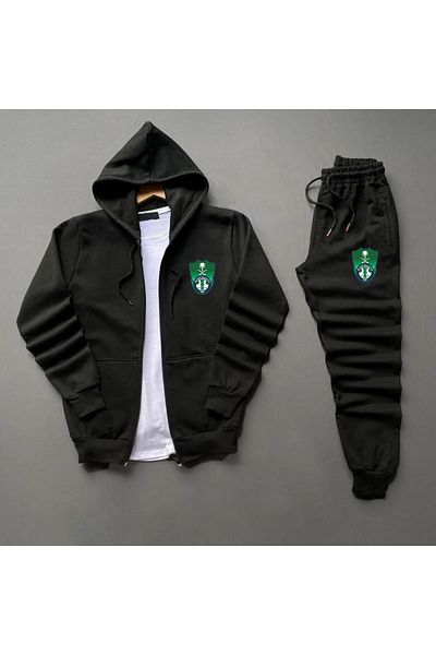 Pisa Art Al-Ahli Saudi Arabia - Full Zip SwEatshirt and SwEatpants Combo Kids and Adults