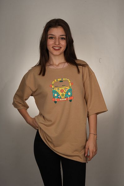 Darkia T-shirt Vosvos Printed Oversize - T-shirt Minibus 2 String
