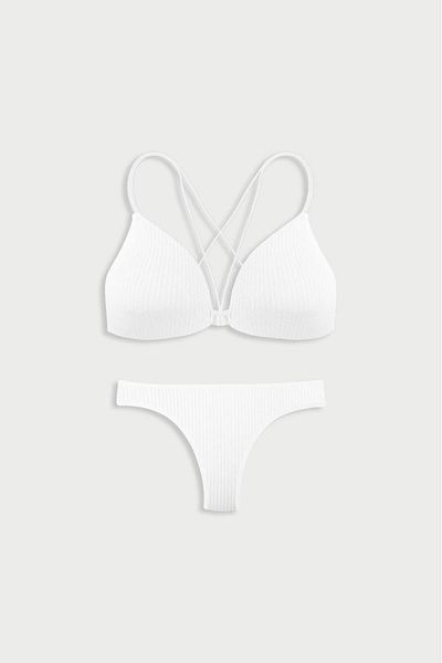 Dominant Ribbed Bra Set