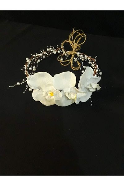 Lohusa Tasarım Women's White Floral Crown