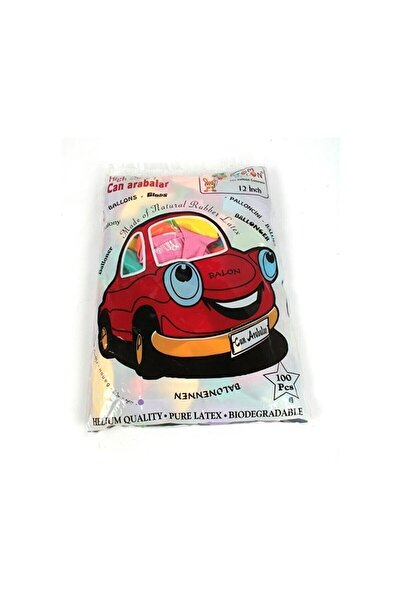 Generic Brand Can Cars Printed Mixed Color Balloon 50 Pieces