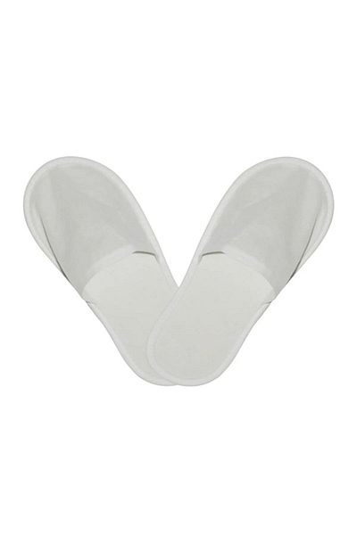 YAMAÇ GLOBAL 50 Pieces Disposable Hotel Slippers Double White Double Packaged
